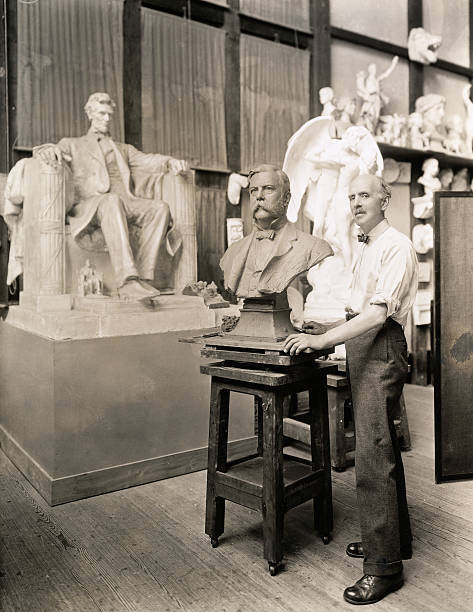 Daniel Chester French , Born In Exter, New Hampshire. The Sculptor- Old Photo
