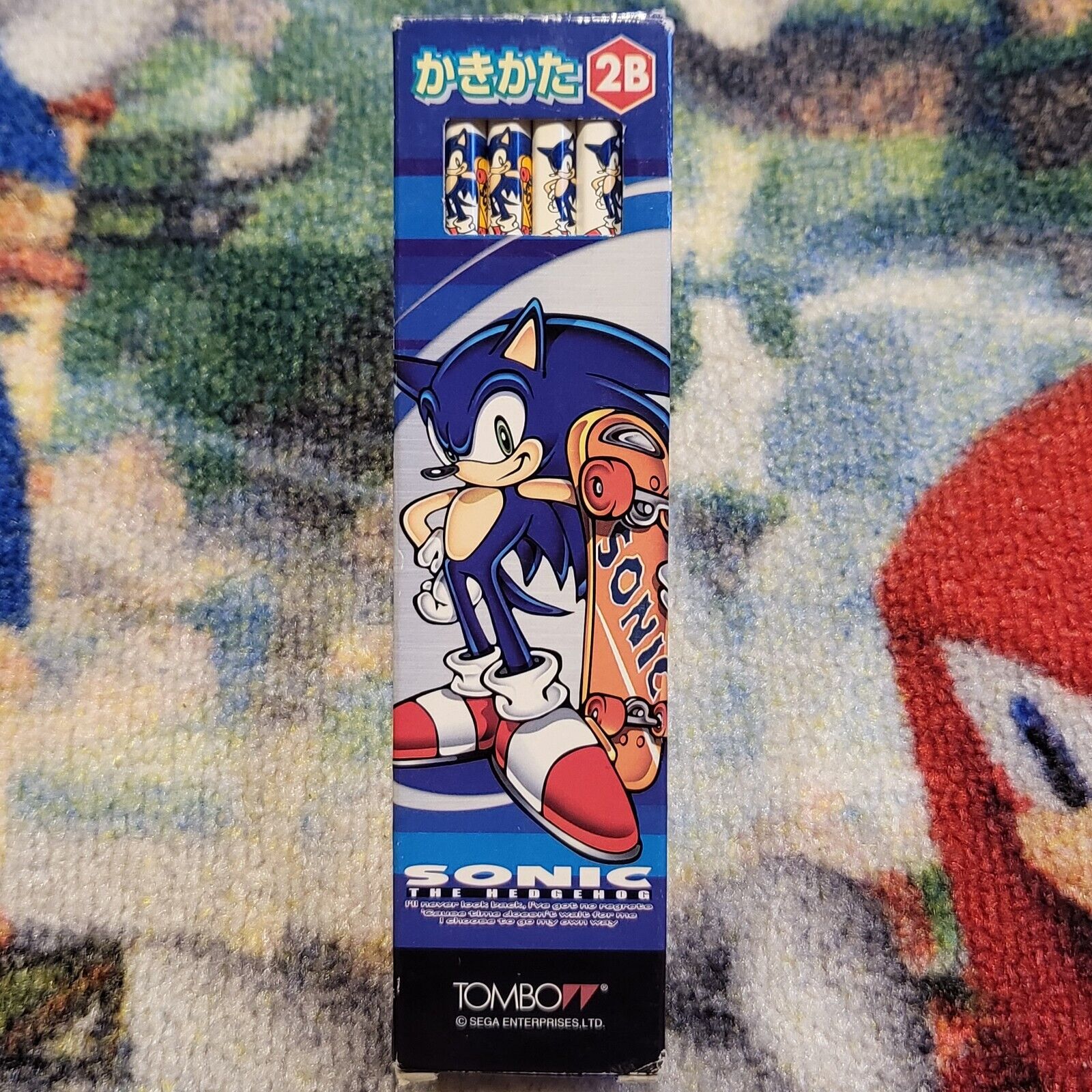 Sonic The Hedgehog Sonic Adventure Pencils Set Tombow Japan Vintage Sega 2000