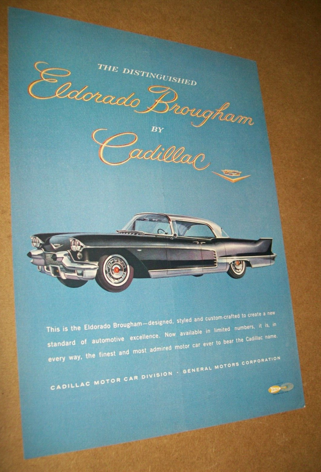 1957 Cadillac ELDORADO BROUGHAM large-mag car ad