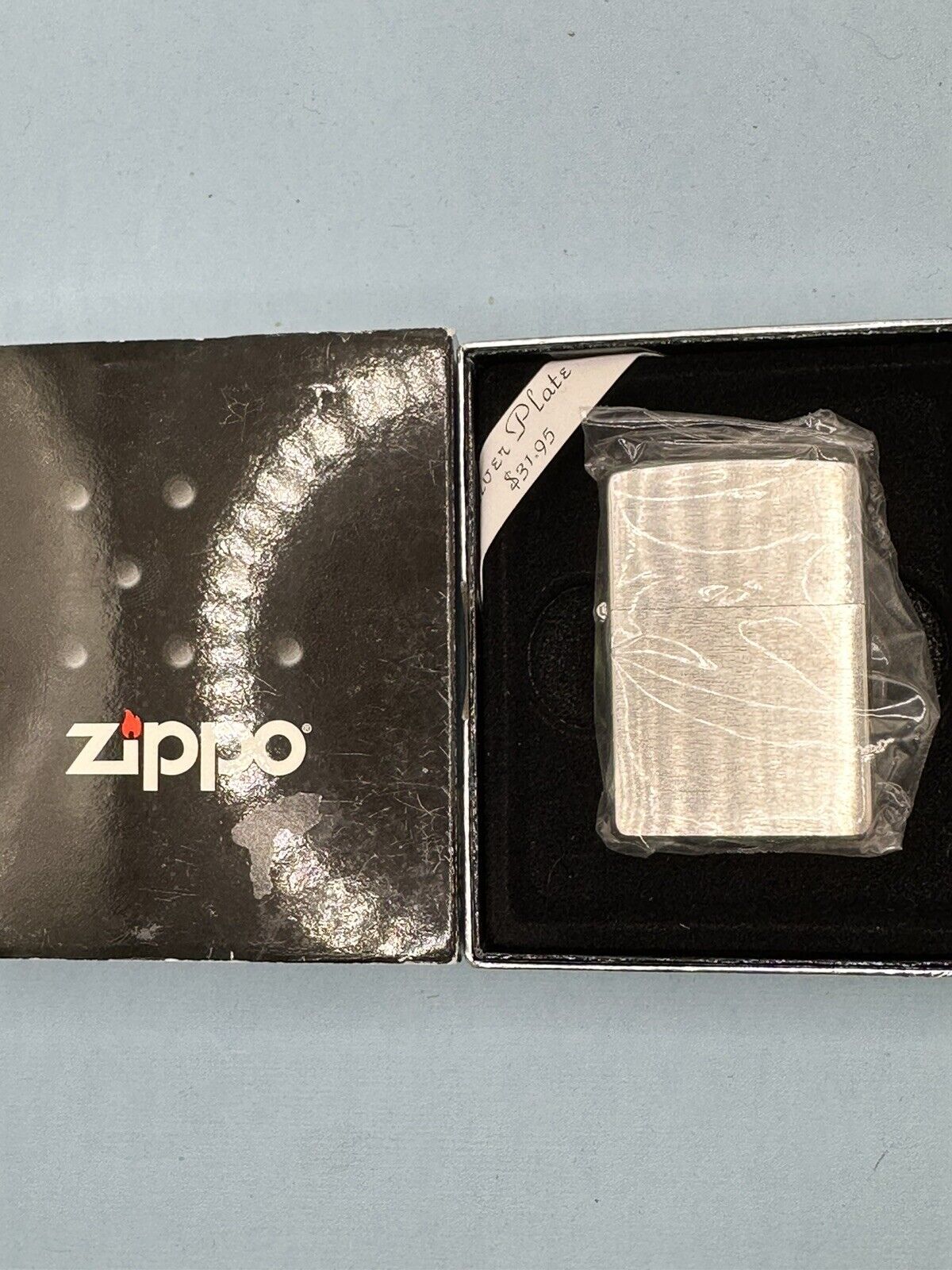 Vintage 2008 Silver Plated Zippo Lighter NEW In Original Box