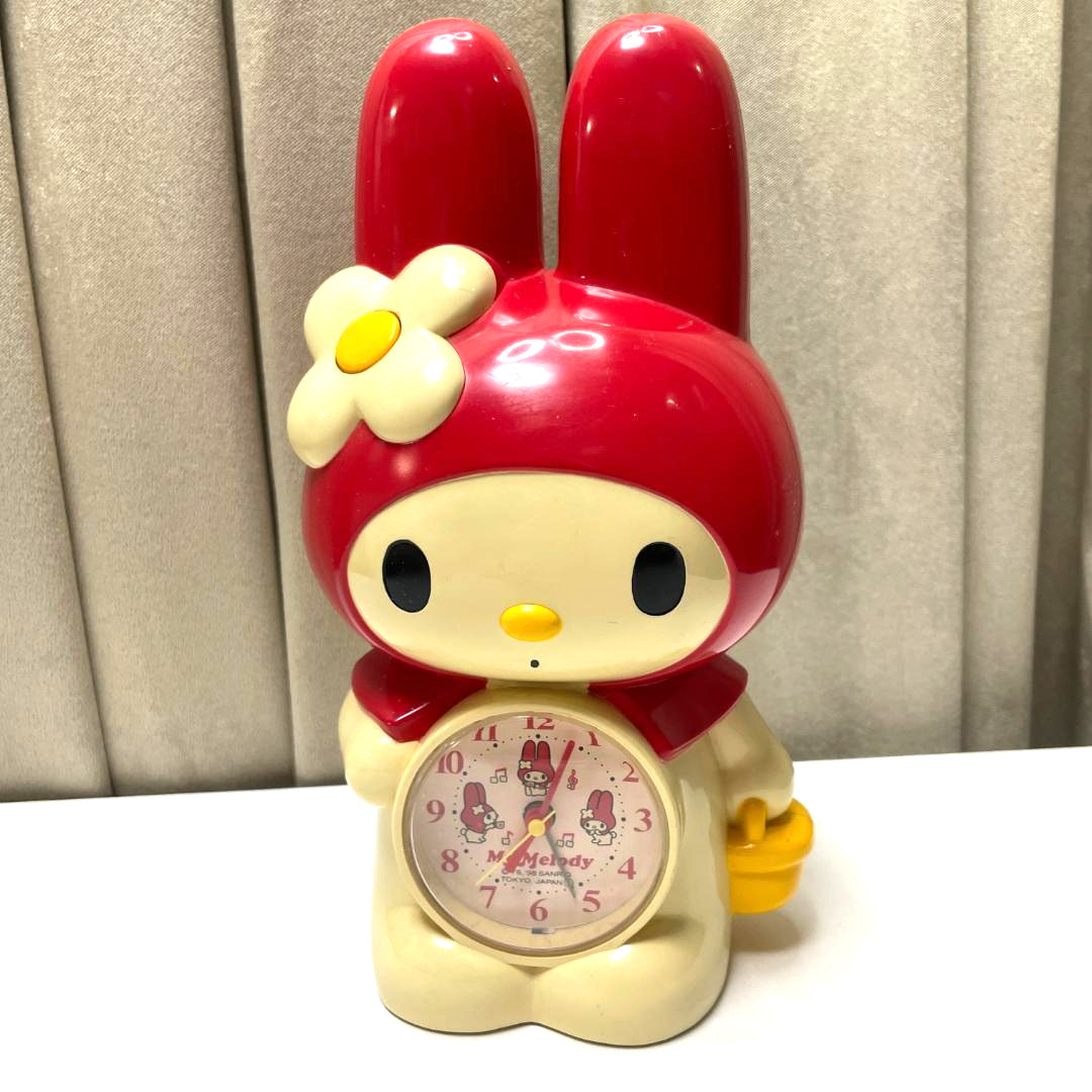 My Melody Talking Alarm Clock 1998 Vintage Heisei Retro Rare Kawaii from Japan