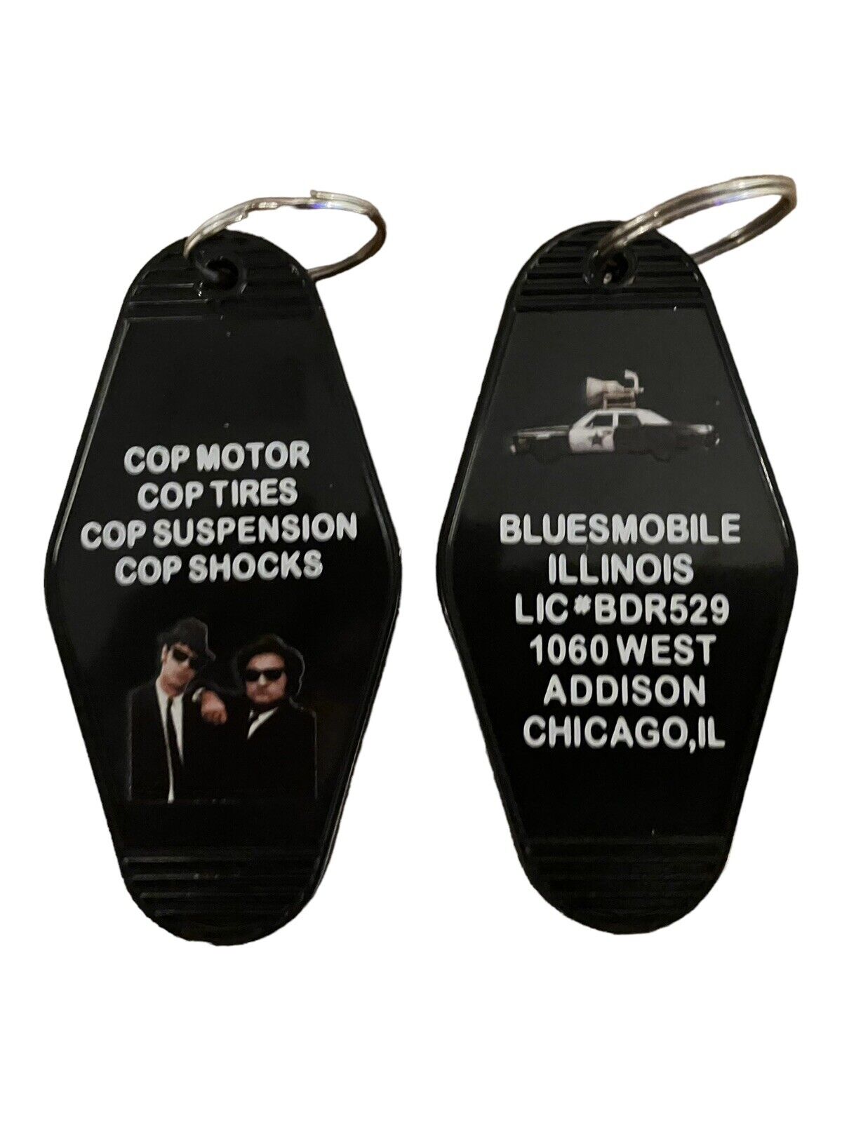 BLUESMOBILE Blues Brothers inspired keytag