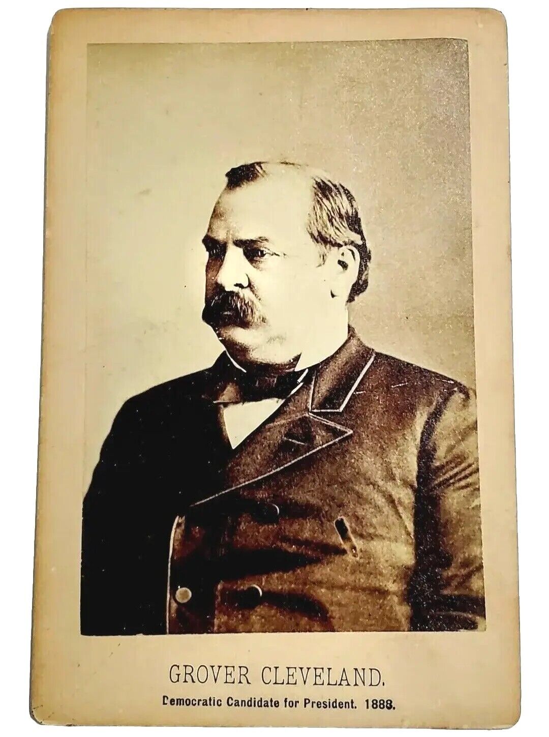 Antique 1888 Grover Cleveland Democratic Candidate For President Cabinet Card
