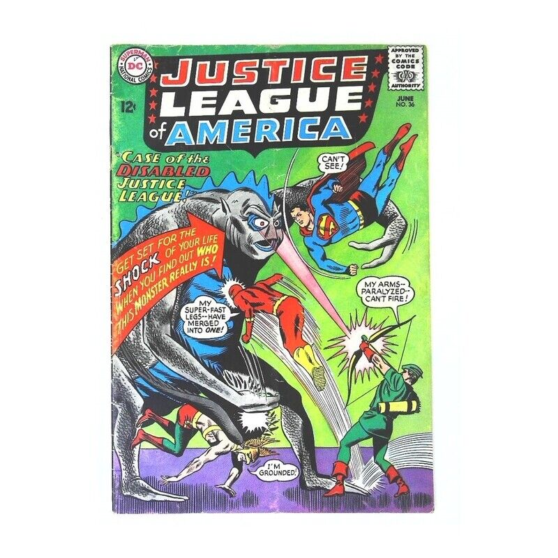 Justice League of America (1960 series) #36 in F minus condition. DC comics [z~