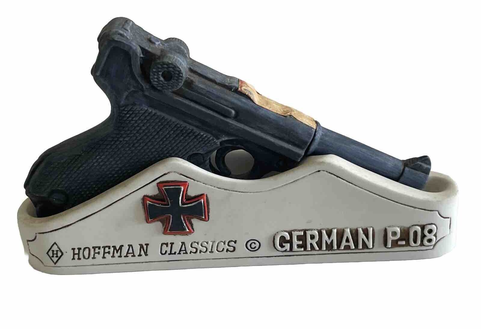 Hoffman Classics DECANTER German P-08 Luger Pistol Revolver with Stand 1970 Rare