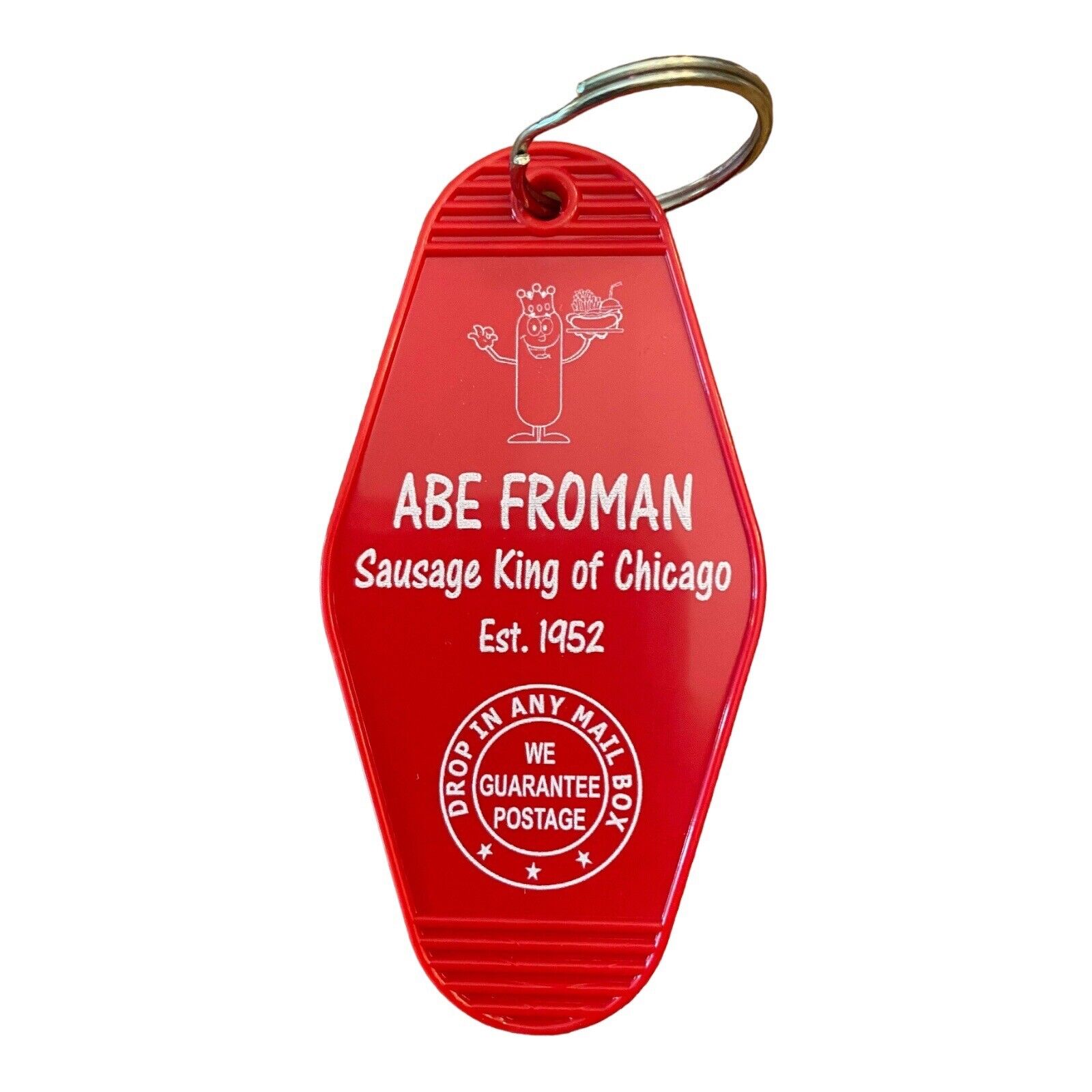 FERRIS BUELLER inspired Abe Froman Sausage King keytag