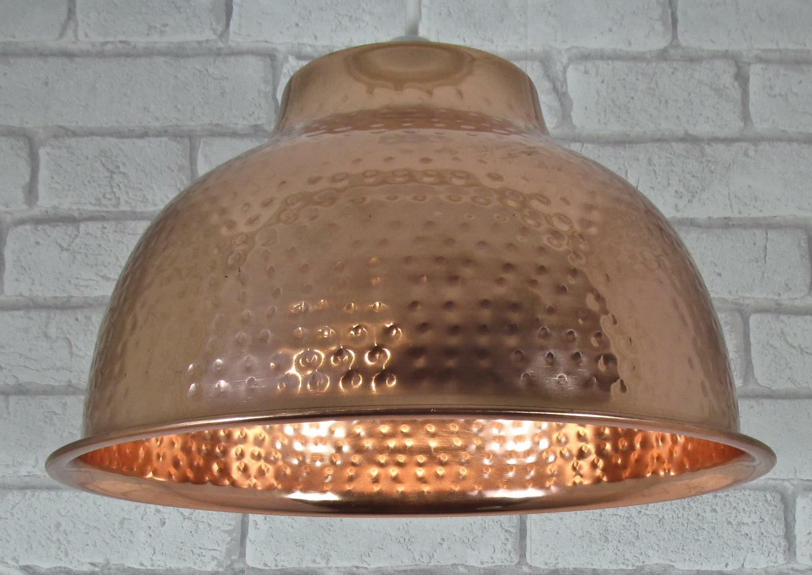 Metal Hammered Vintage Ceiling Light Pendant Lamp Shade 