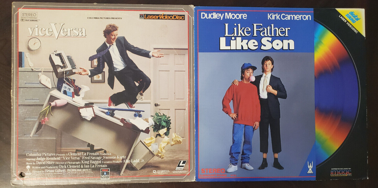 Lot of 2 Body Switching Laserdisc Movies Vice Versa Like Father Like Son Moore 6