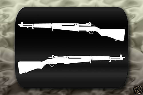 M1 Garand Gun Decal Stickers 30-06 Caliber Semi-Automatic Rifle World War II USA