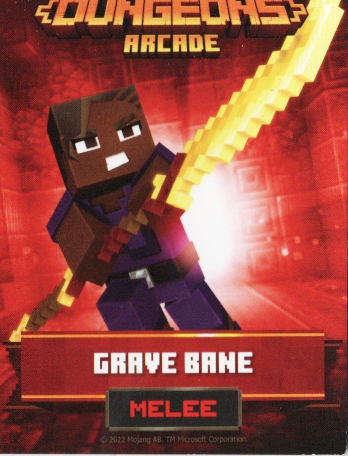 Minecraft Dungeons Arcade Cards Series 2 (Foil + Non-Foil) Dave and Busters