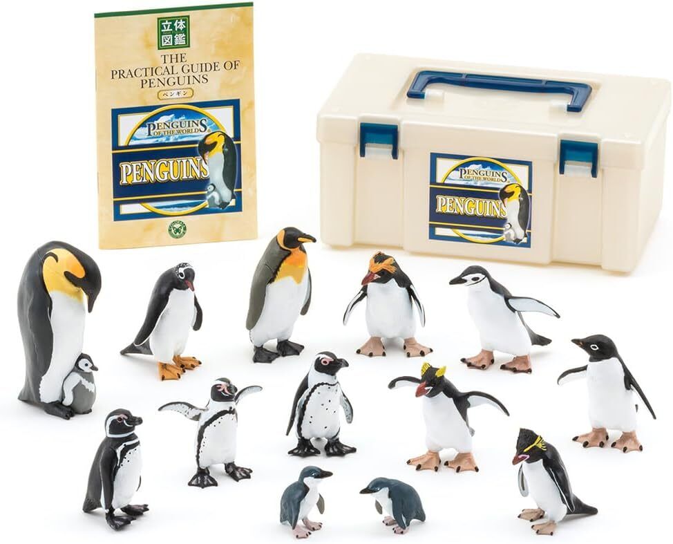 Penguins of the World PVC figure Set of 12 kinds 13 pcs In Box Colorata Japan