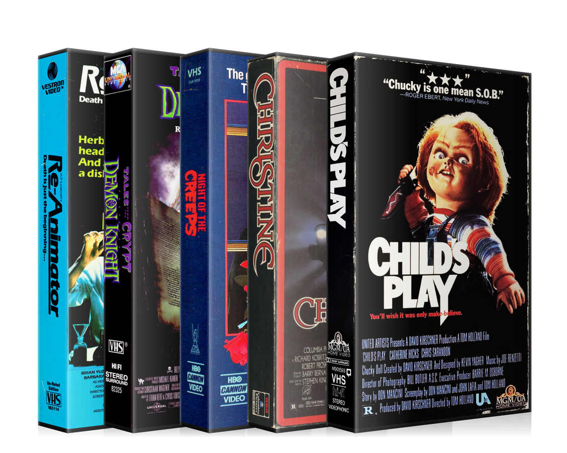 Horror Movie VHS Keychains - Horror VHS Lot - Horror VHS Rare