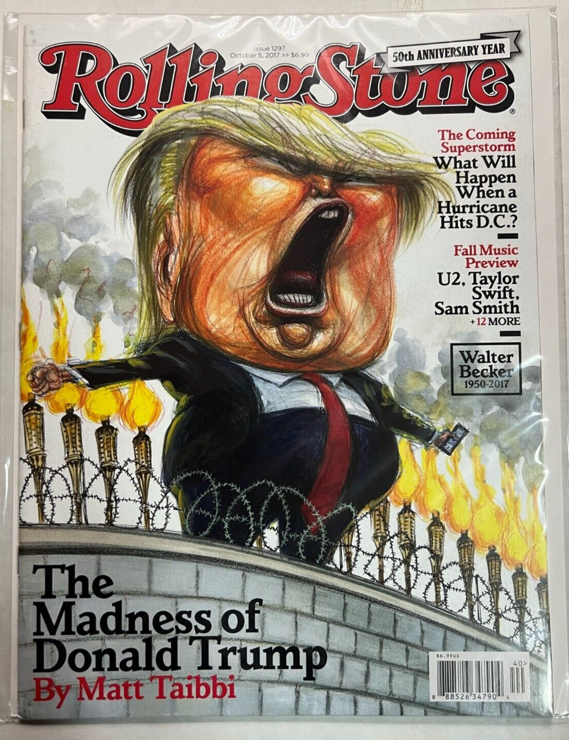 Doanld Trump Magazine ROLLING STONE 2017 PRESIDENT DONALD TRUMP THE DESTROYER