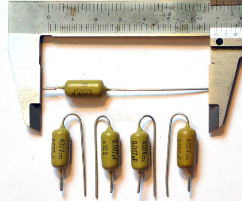2 capacitor Mustard 27nF 0,027uF 400V Philips Mullard Marshall Plexi JTM45 22nF