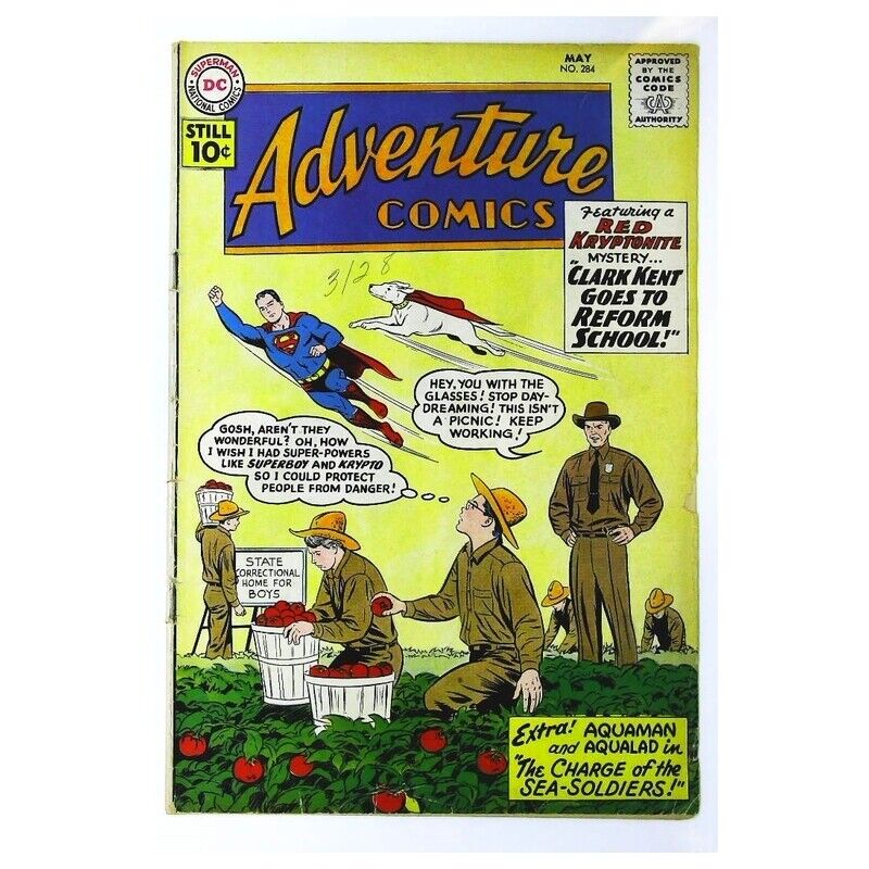 Adventure Comics (1938 series) #284 in Very Good condition. DC comics [b/