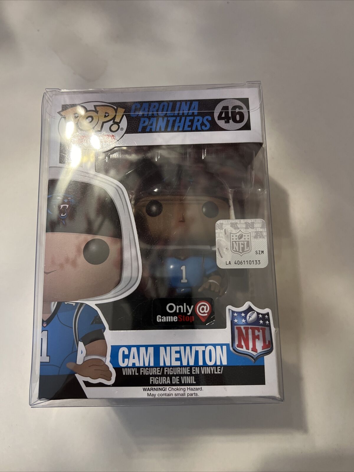 Funko Pops NFL Carolina Panthers Funko Sports Cam Newton #46 - Blue Jersey