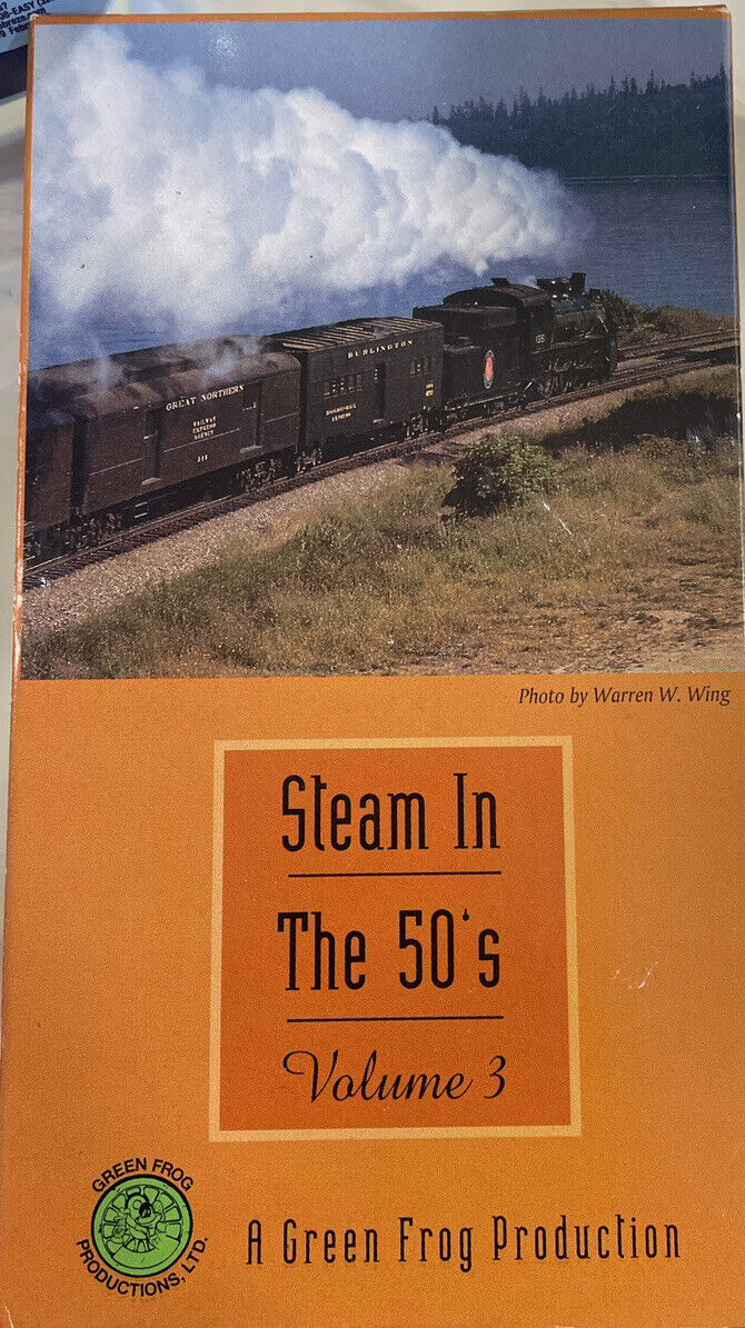 STEAM IN THE 50’S VOLUME 3 VHS VIDEO TAPE TRAIN