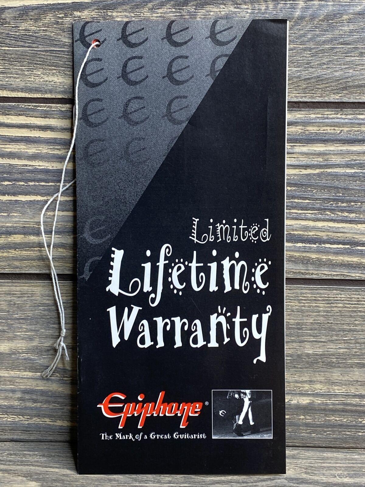 Vintage Brochure Epiphone Limited Warranty Guitar Sales 