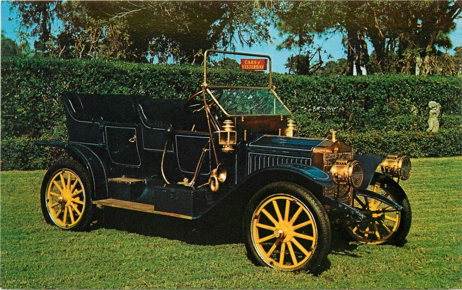 1911 Maxwell Touring Antique Car Music Yesterday Sarasota FL Postcard