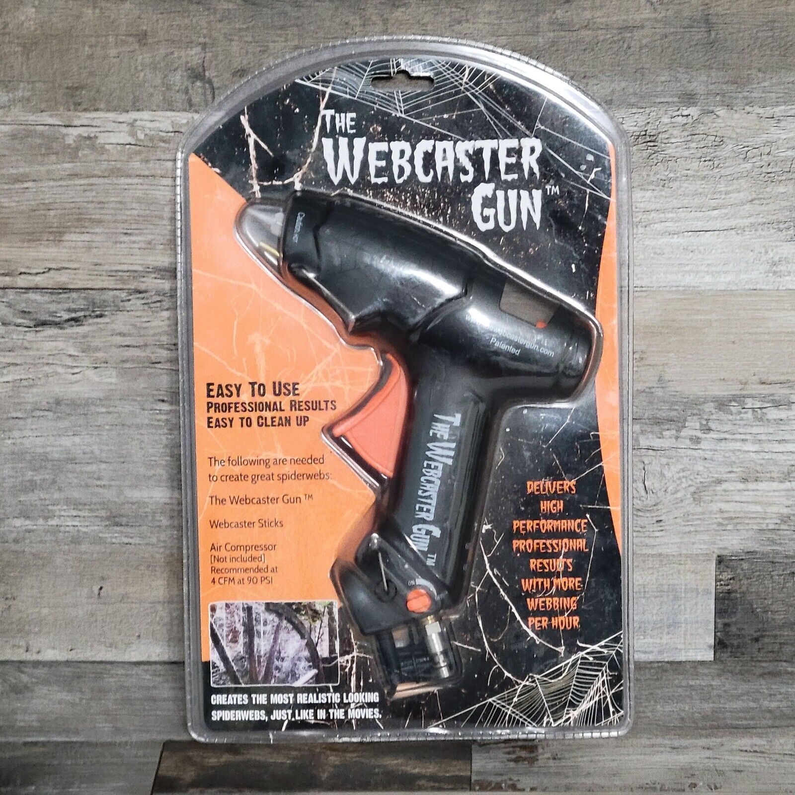 The Webcaster Gun Halloween Decor Makes Spooky Spider Webs Realistic Cobwebs New
