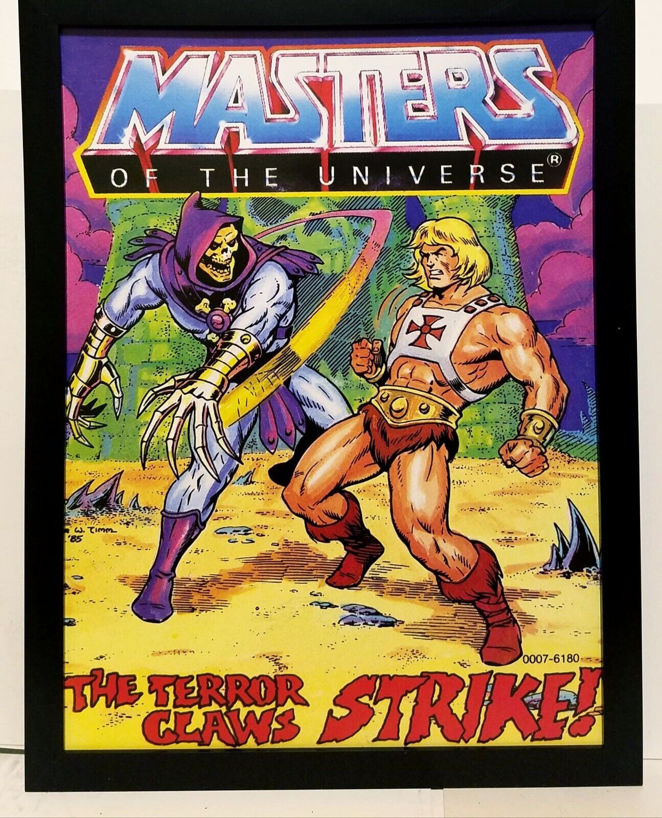 Skeletor vs He-Man & Masters of the Universe 9x12 FRAMED Art Print Poster