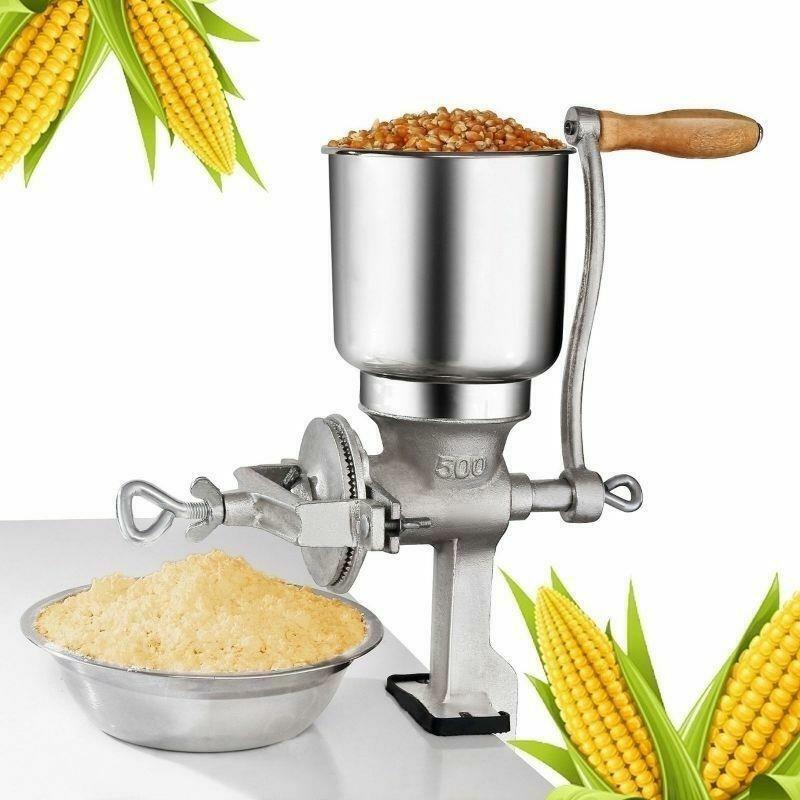 Grinder Corn Coffee Food Wheat Manual Hand Grains Oats Nut Mill Crank Cast