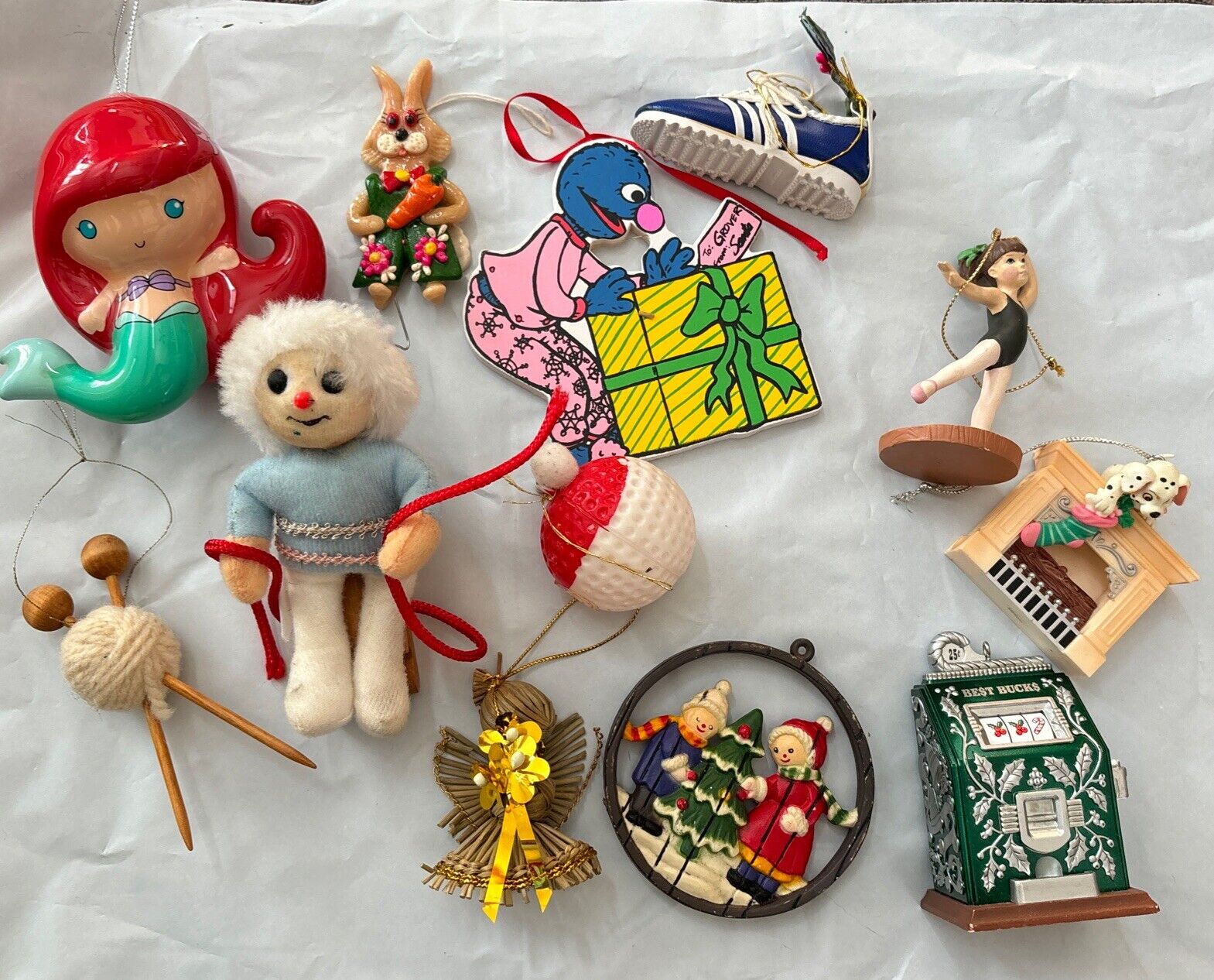 Christmas Ornaments Lot Modern And Vintage