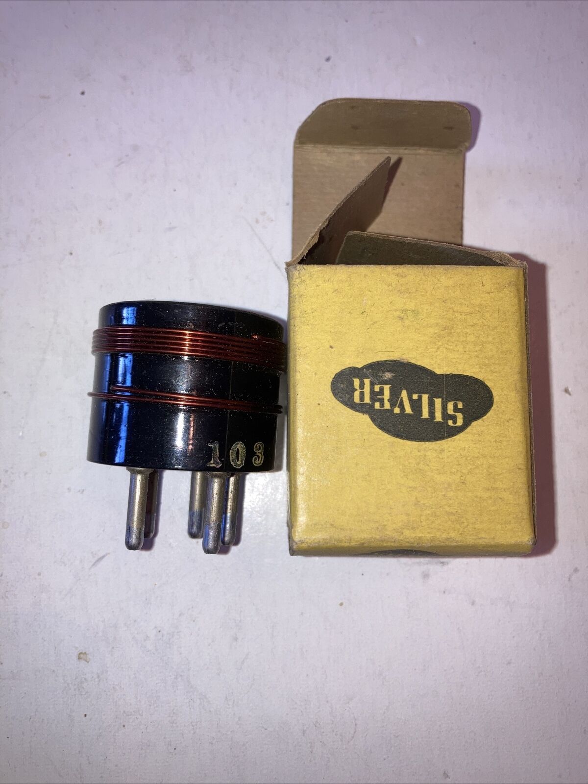 Vintage McMurdo Silver 103 Inductor plug in coil with Box - NOS ?