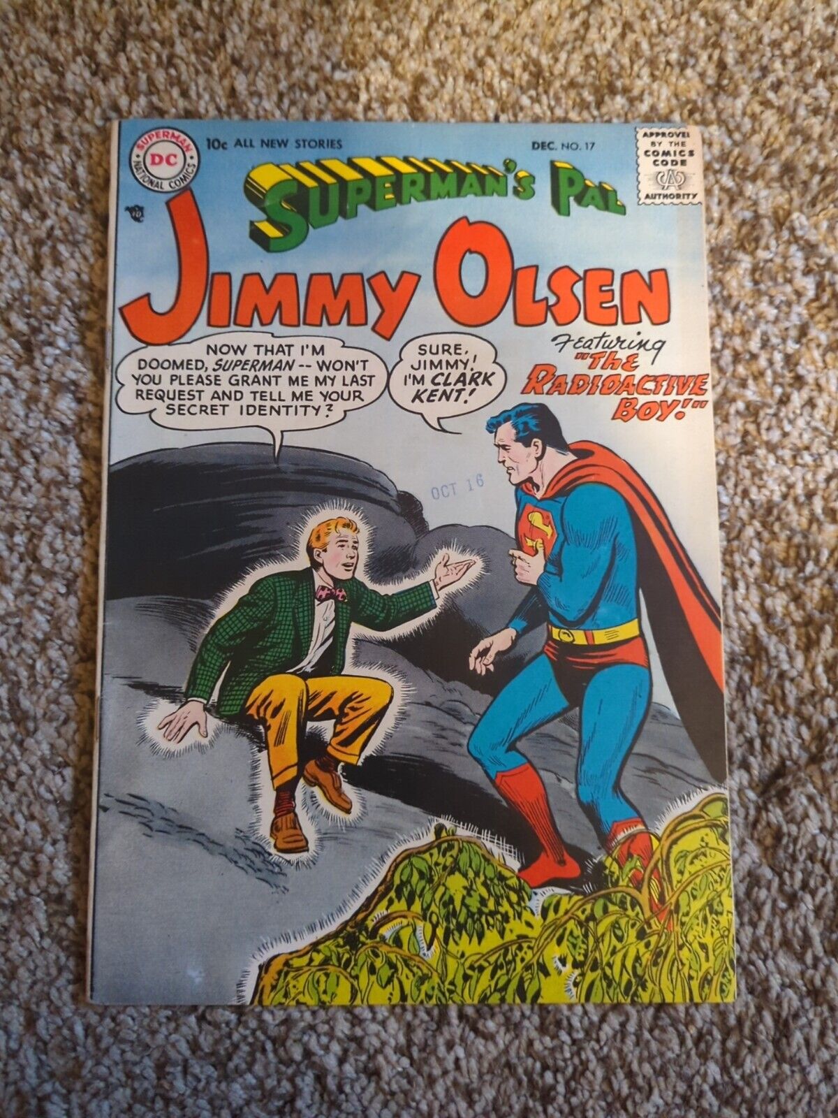 SUPERMAN'S PAL JIMMY OLSEN #17 VG SILVER AGE DC COMIC SEE SCANS NICE CONDITION🔥