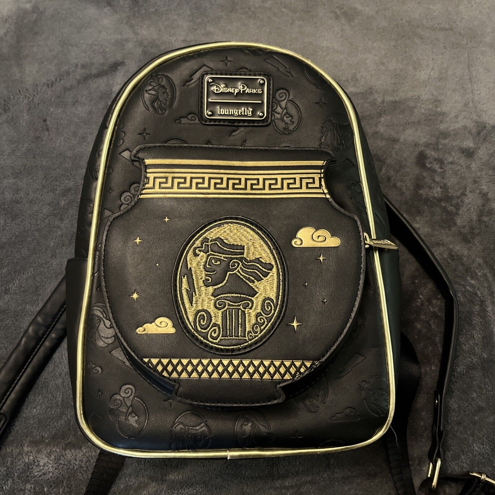 Hercules Loungefly Mini Backpack Disney D23 Hercules 25th Anniversary Black