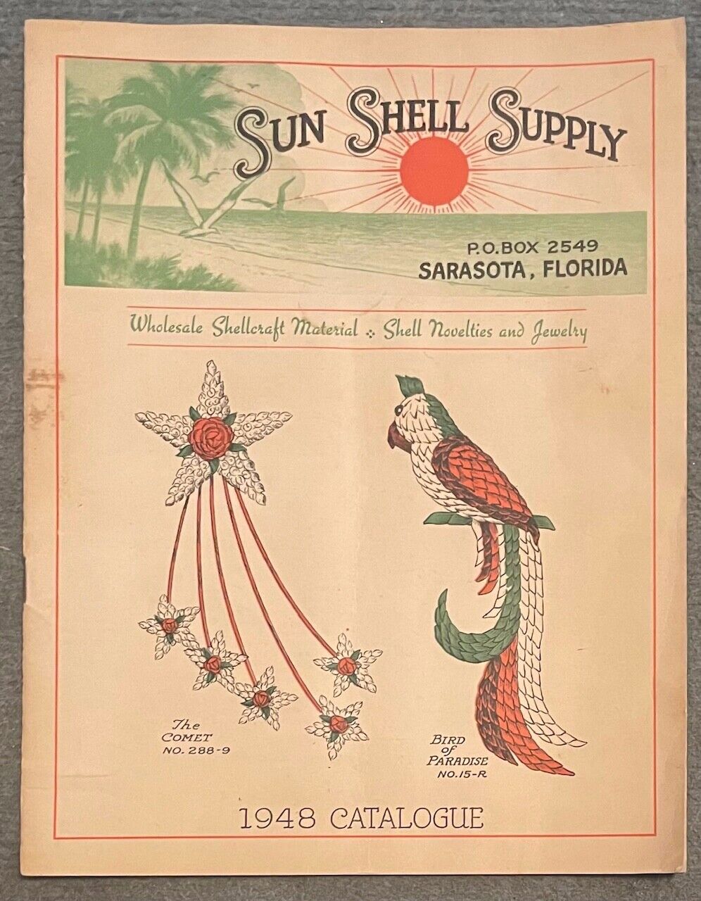 1948 Sarasota Florida Shell Supply 28-page Catalog