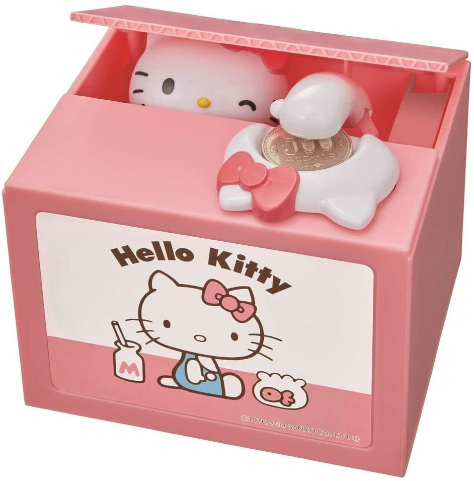 Hello Kitty Itazura Naughty Piggy Coin Bank Sanrio Japan Kawaii #2170