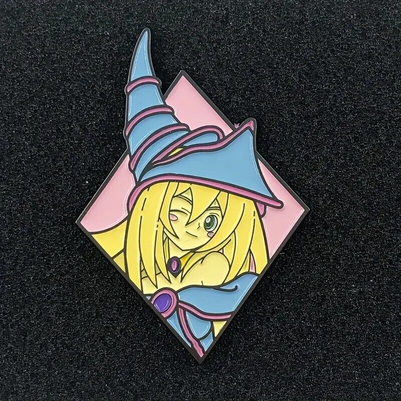 Dark Magician Girl Yu-Gi-Oh  Metal Enamel Pin Limited Anime Waifu Pins