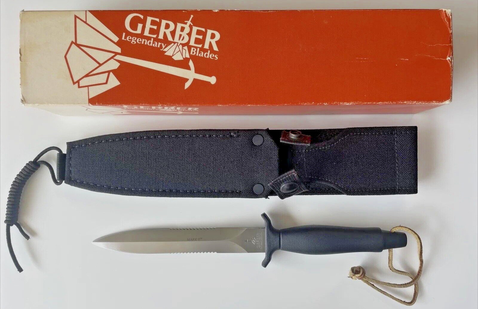 Gerber Mark ll Type BA6 Survival Fixed Blade Knife USA 1985