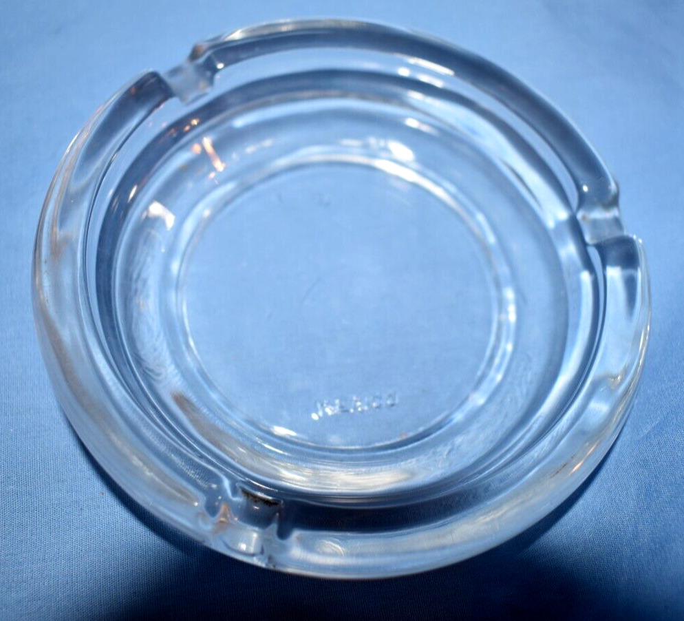 Vintage Clear Glass Simple Round 3 Dent  Mold #7 - Nice