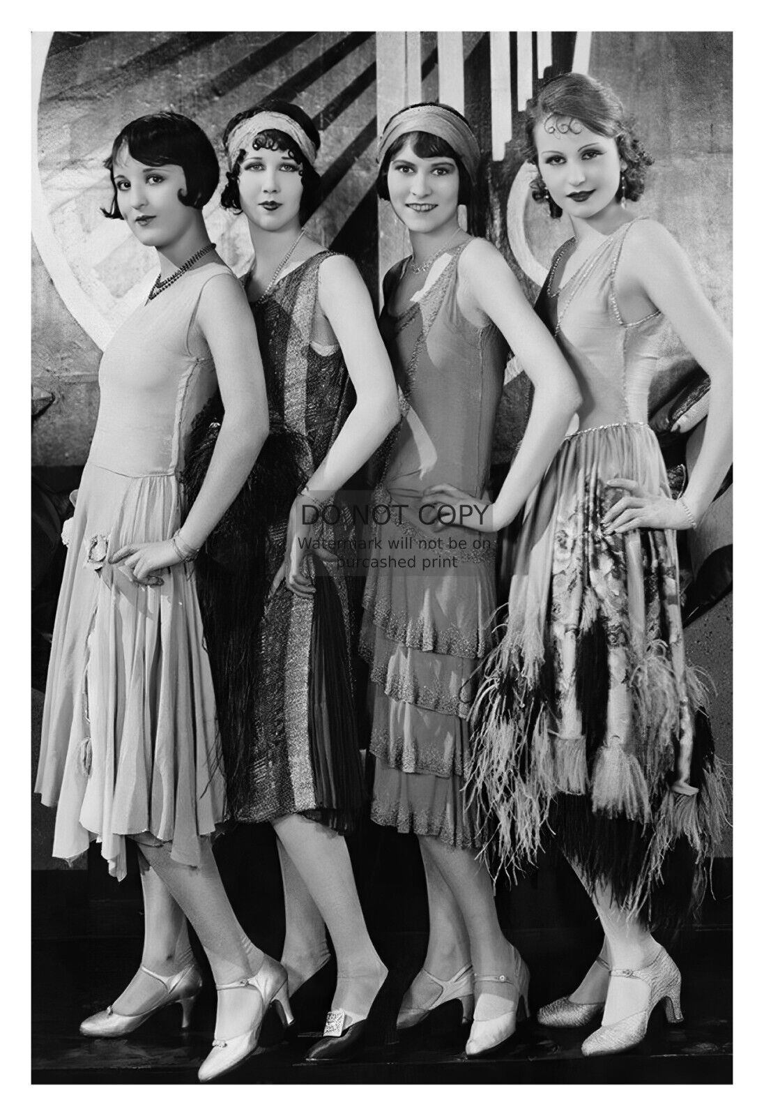 SEXY FLAPPER GIRLS VINTAGE 1920s 4X6 PHOTO