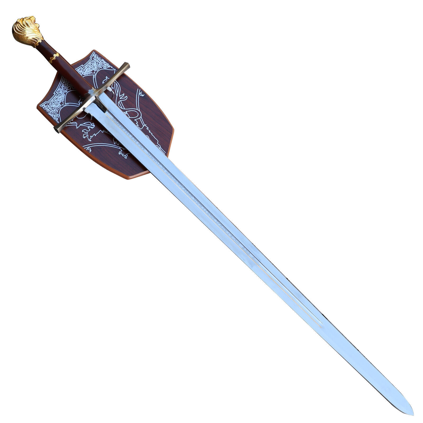 NARNIA CHRONICLES MOVIE PRINCE MEDIEVEAL SWORD REPLICA WITH INSCRIPTION + PLAQUE