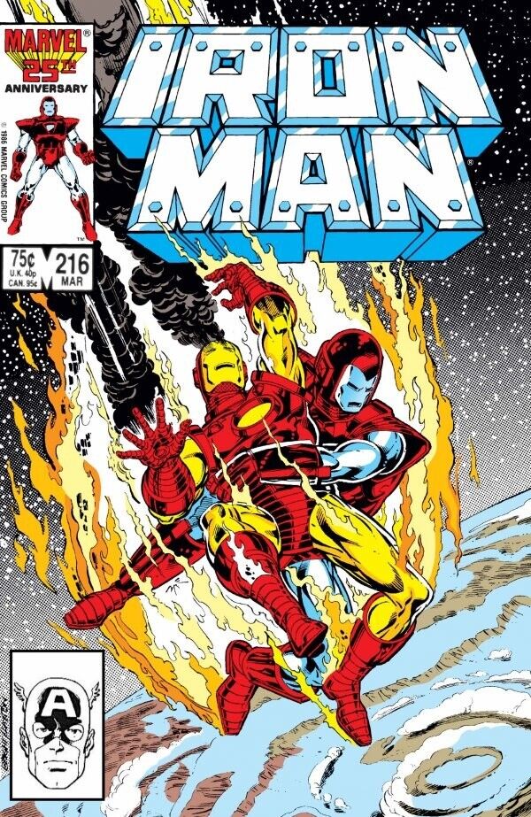Iron Man (1968) #216 Direct Market VF+. Stock Image