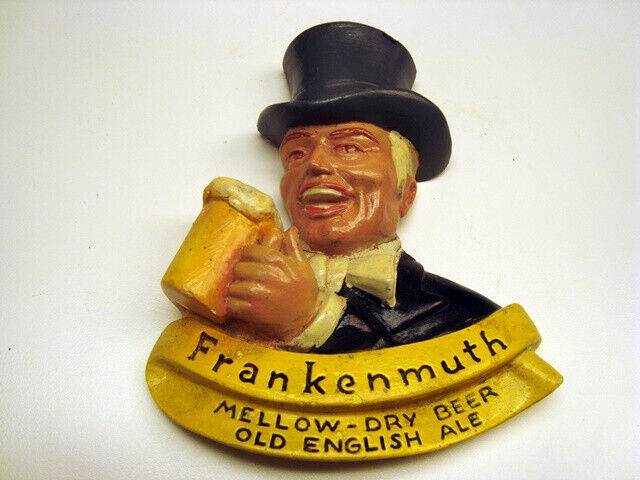 Circa 1940s Frankenmuth Man Facing Left Chalk, Michigan