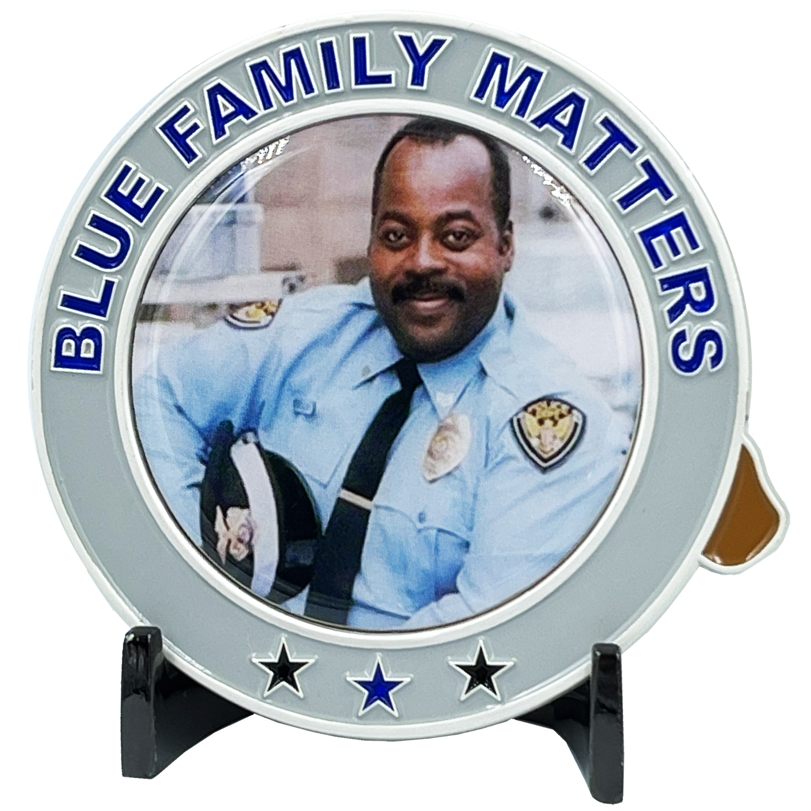 Urkel BLUE Family Matters thin blue line police challenge coin BL10-002