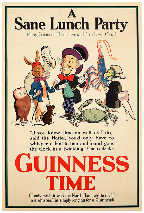Guinness Time - Vintage Advertising Poster - Beer and Wine Print