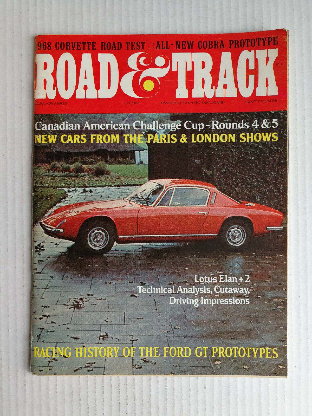 Road & Track Magazine 1968 - The Complete Year  - All 12 Issues