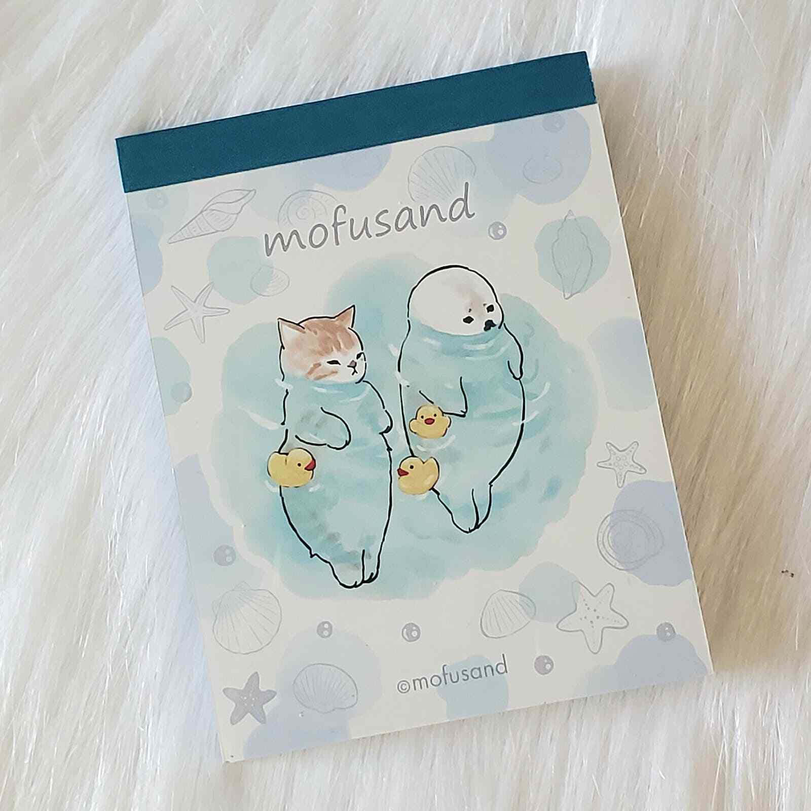 Mofusand Kitty Seal Mini Memo Pad Japan Kawaii Stationery Collectible Gifts