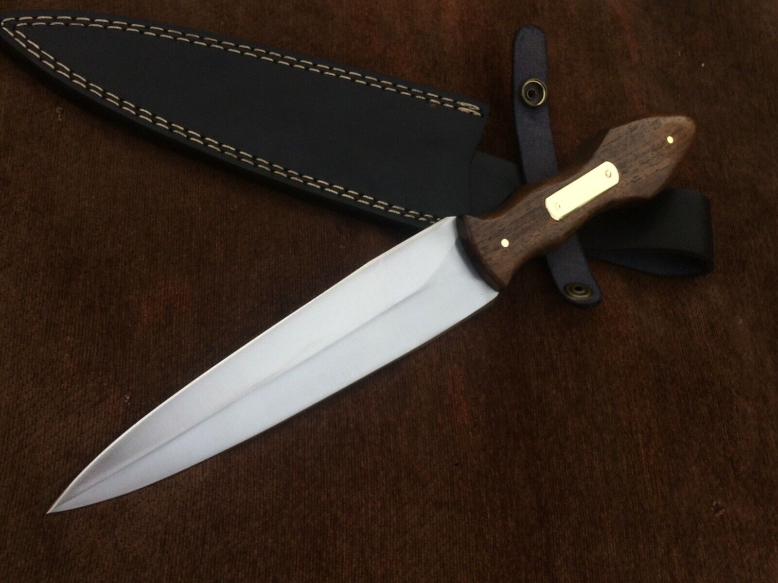 Custom Handmade 5160 Spring Steel Personal Dagger , Bowie Knife, Hunting Knife