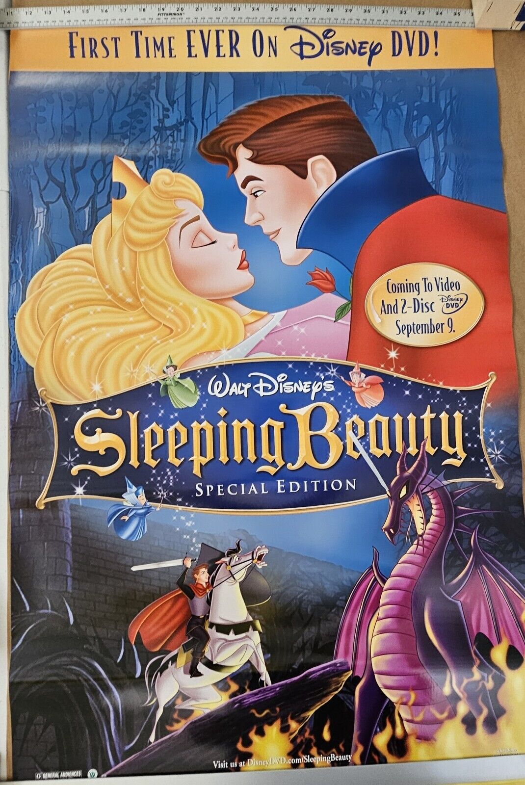 New Disney Sleeping Beauty  DVD promotional Movie poster