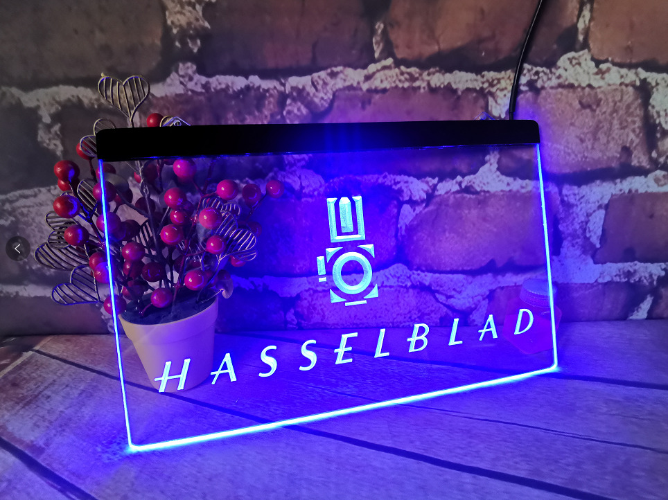 Hasselblad bar pub LED Neon Light Sign gift home decore for room size 12 x 8