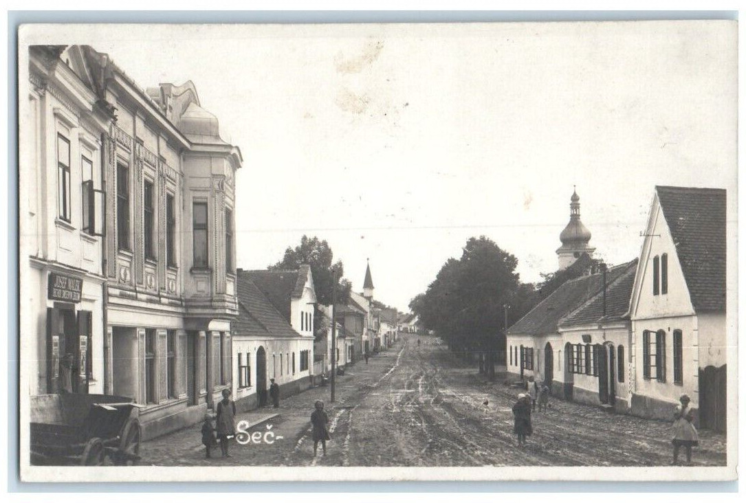 c1910's Pardubice Region Chrudim District, Czech republic RPPC Photo Postcard