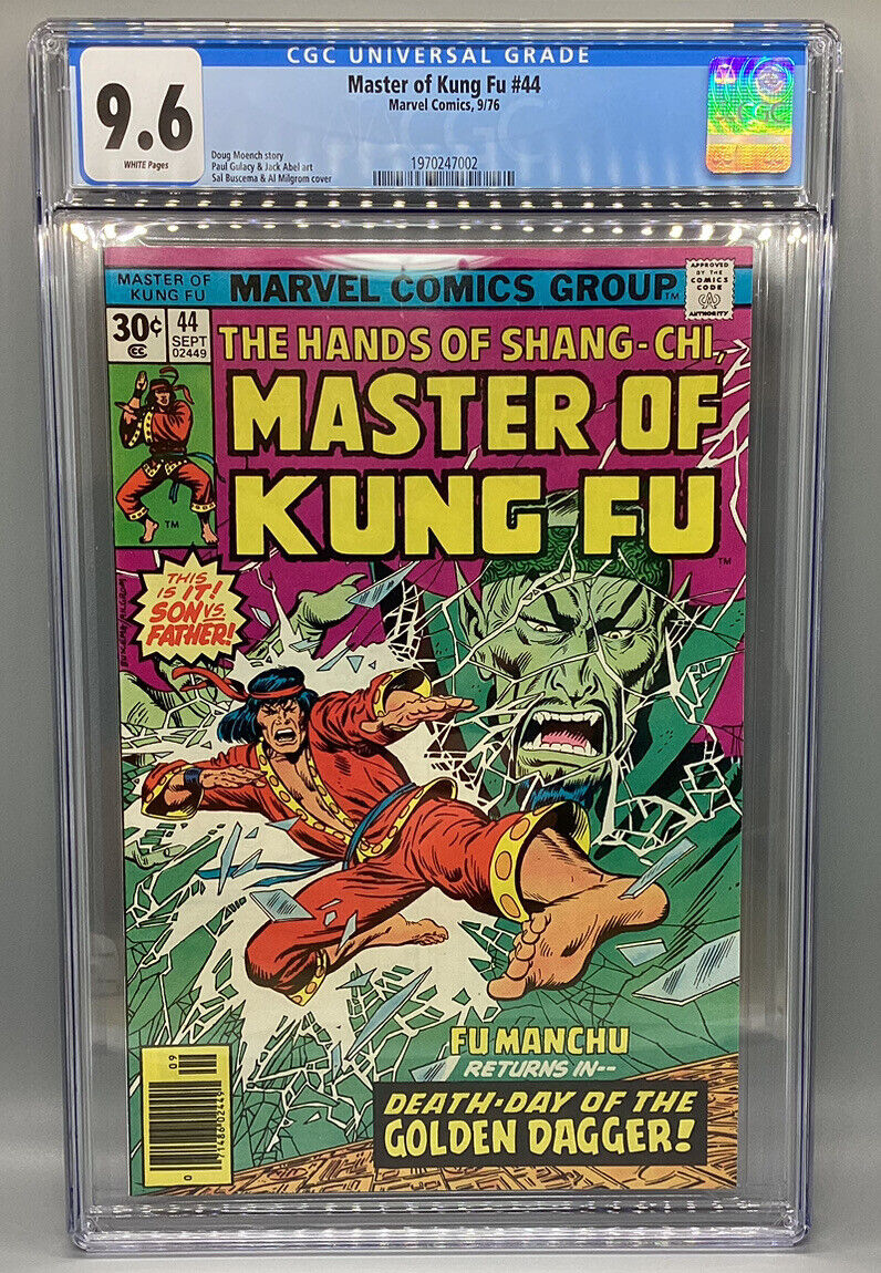 The Hands of Shang Chi - Master of Kung Fu #44 - Marvel Comics 1976 CGC 9.6 (B)