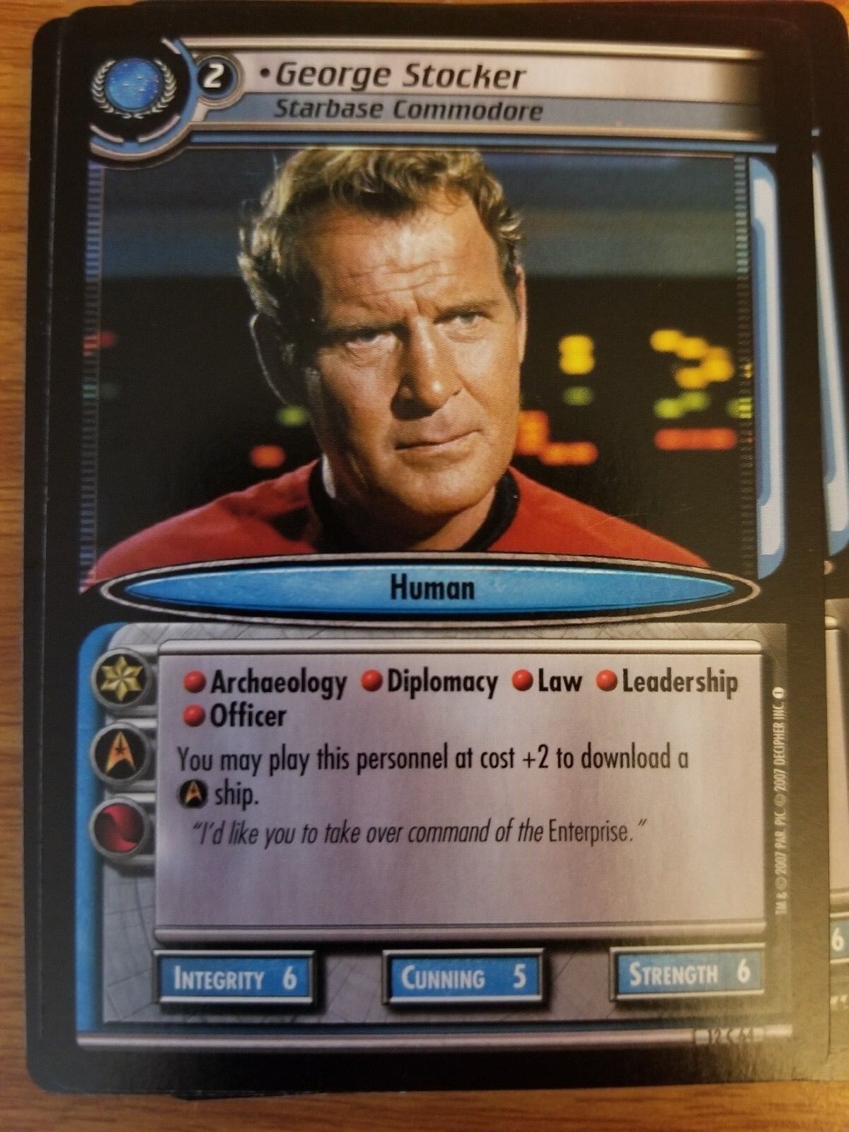 Star Trek CCG These Are the Voyages 12C64 George Stocker, Starbase Commodore TCG
