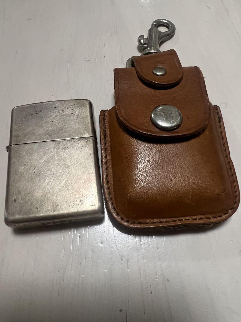 Zippo stering silver with lighter case